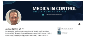 Jamie Gross — LinkedIn profile transformed by Medica Ink
